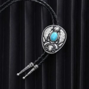 Zinc Alloy Vintage Turquoise Bolo Tie